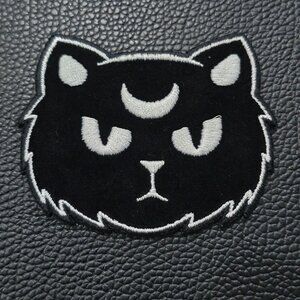 Loungefly ✦ Cat Moon Patch ✦ Gothic Occult Crescent Feline Embroidered OS